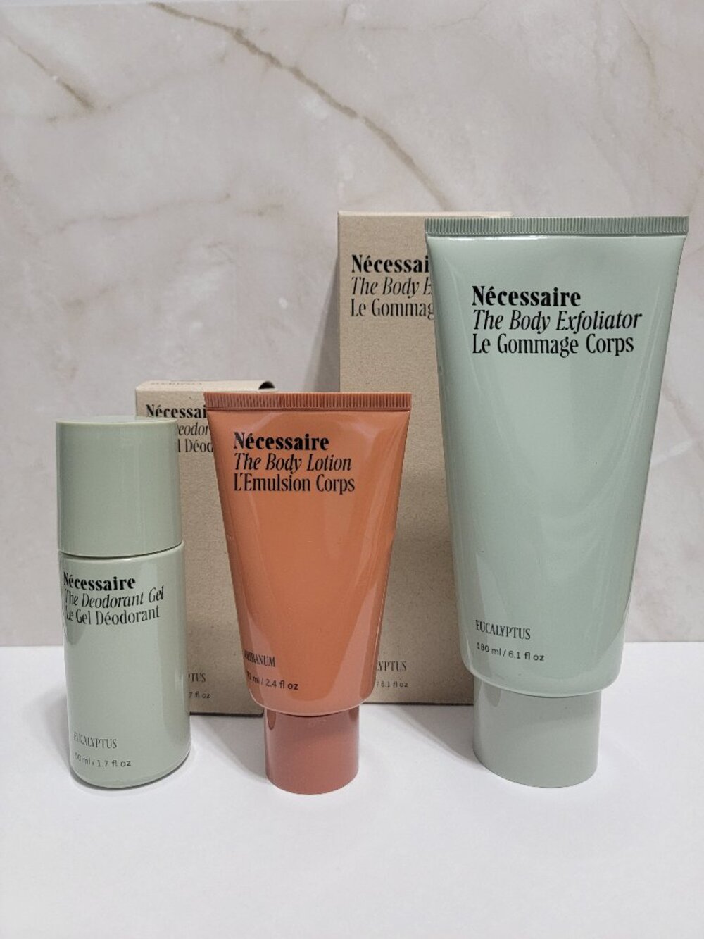 Necessaire Bundle: Body Exfoliator, Lotion and Deodorant